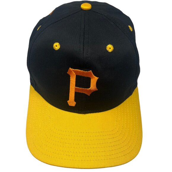 Pittsburgh Pirates Twins Enterprise All Over Logo Snapback Hat Cap MLB Retro 90s - Picture 3 of 10